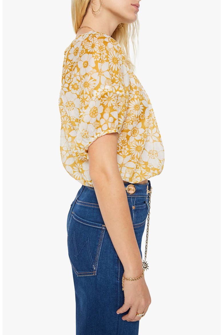 The Party in the Back Floral Cotton Crop Top, Alternate, color, FLORAL NOTES