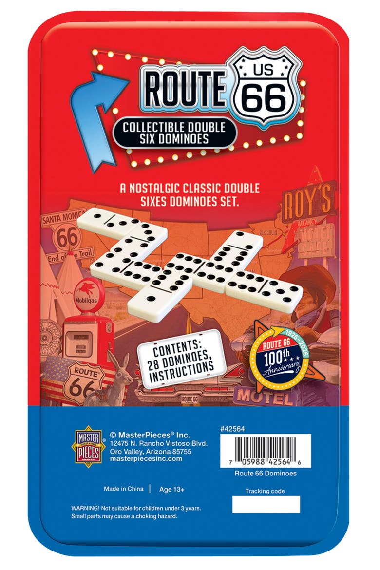 Route 66 Dominoes - 100th Anniversary, Alternate, color, Multicolor