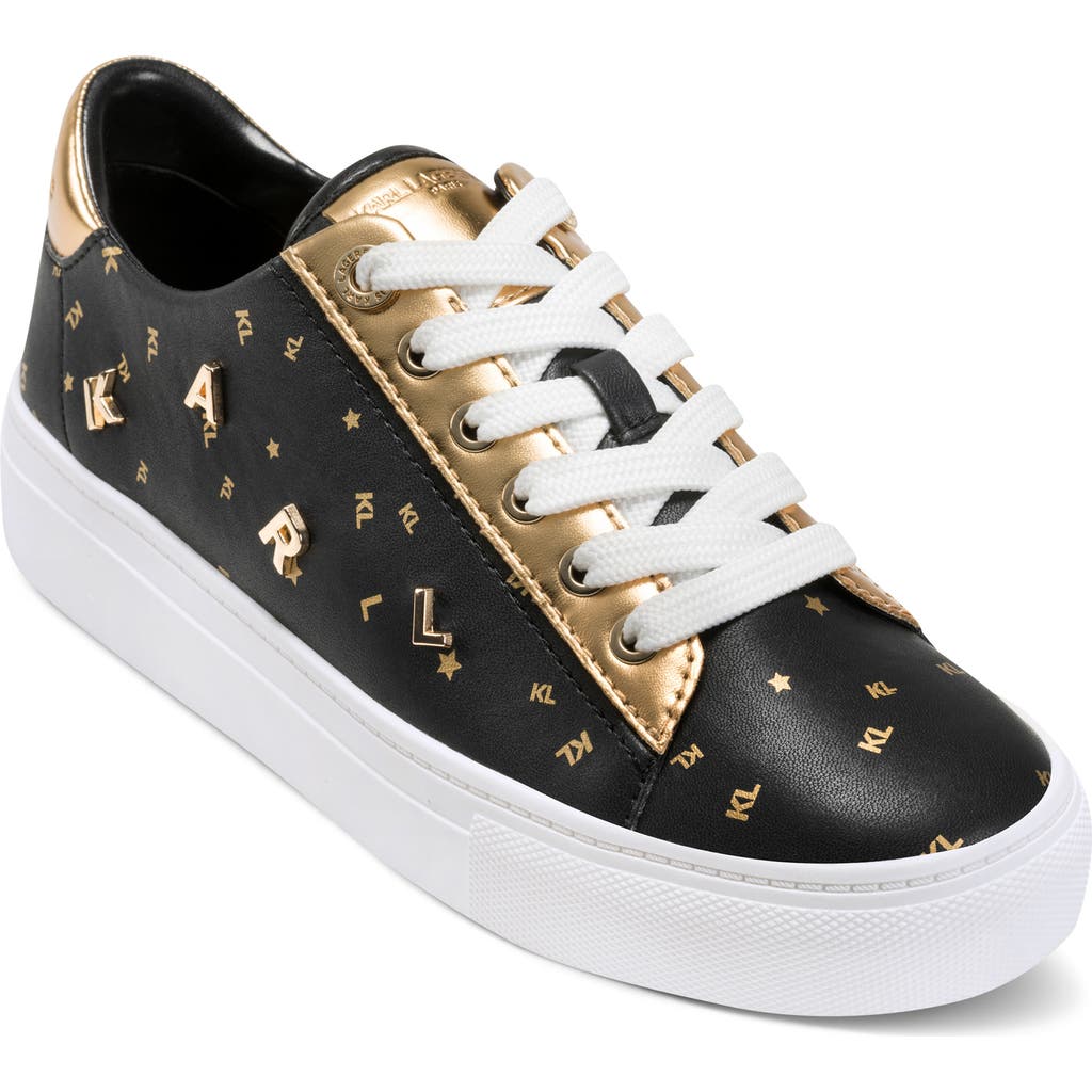 Karl Lagerfeld Paris Cate Pin Sneaker In Multi