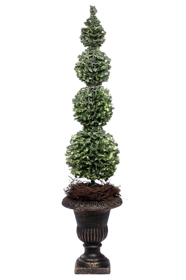 Triple Pine Topiary, Set of 2, Main, color, Green
