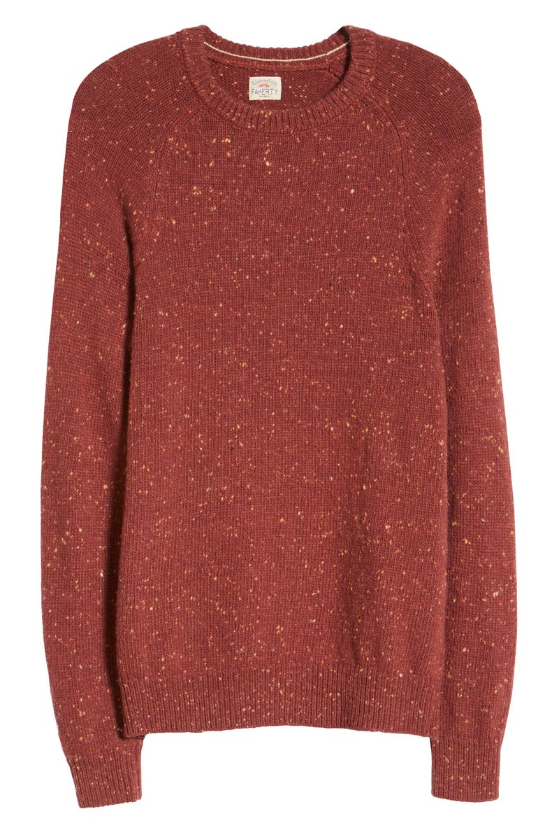 Faherty Donegal Wool Blend Crewneck Sweater, Alternate, color,