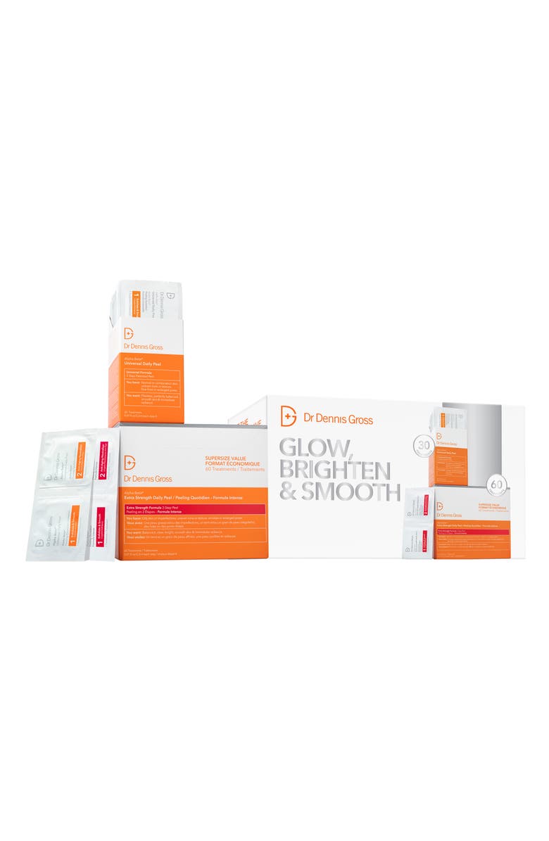 Dr. Dennis Gross Skincare Glow, Brighten & Smooth Set $245 Value, Alternate, color,