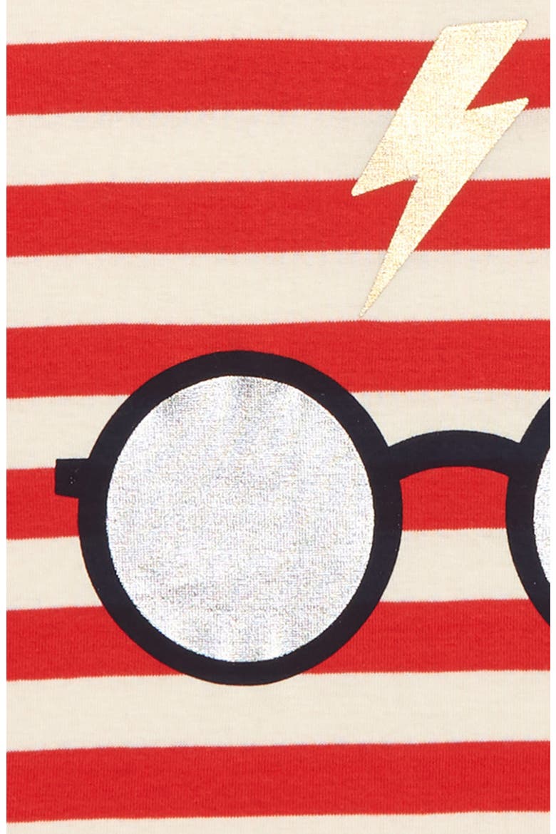 Harry Potter Fitted Two-Piece Pajamas, Alternate, color, ROCAKABILLY RED/ IVORY