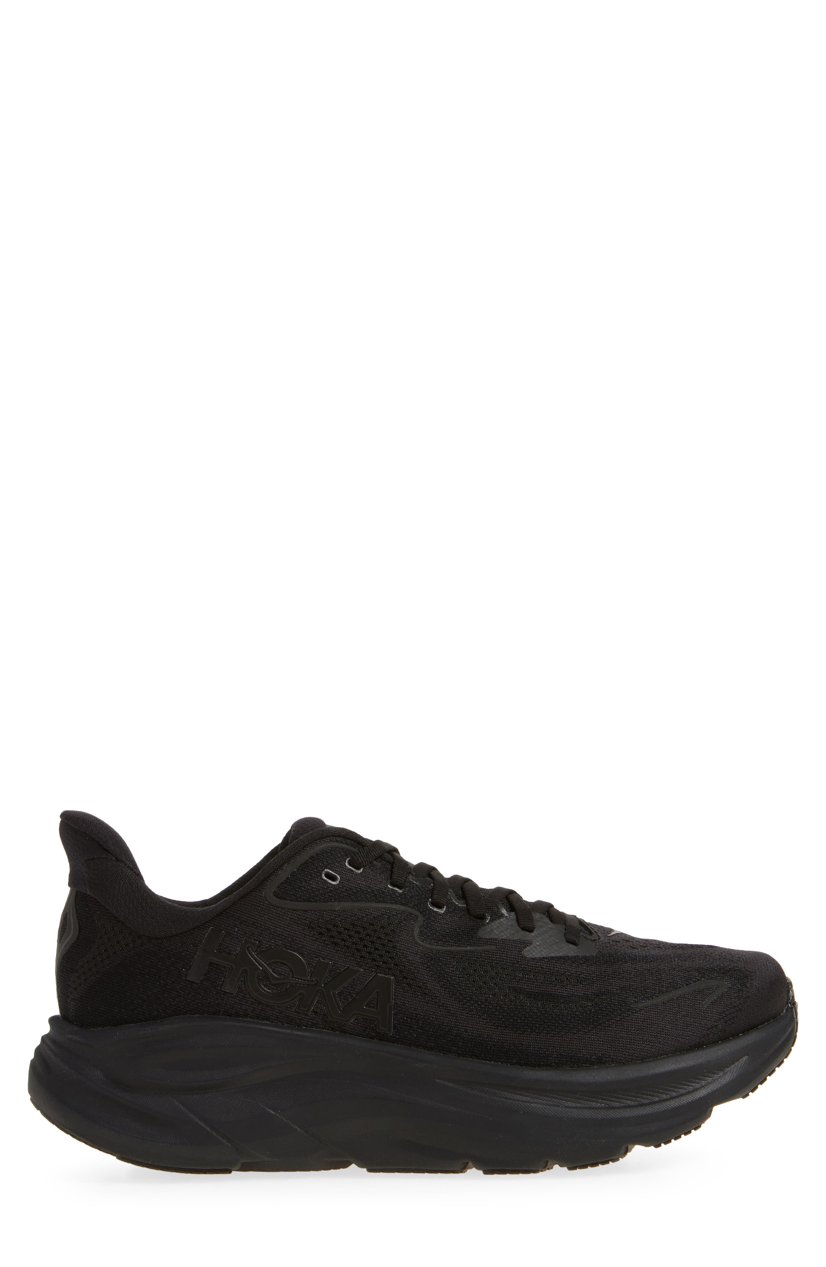 Clifton 10 Running Shoe - Wide Width Available, Alternate, color, BLACK / BLACK