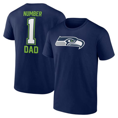 Men's Fanatics Branded College Navy Seattle Seahawks Father's Day T-Shirt