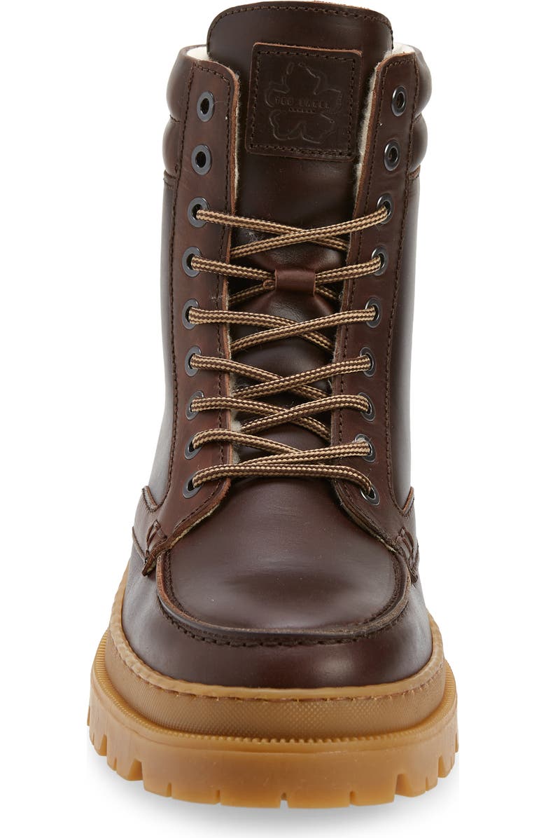 Ted Baker London Edric Faux Fur Lined Apron Toe Boot, Alternate, color,