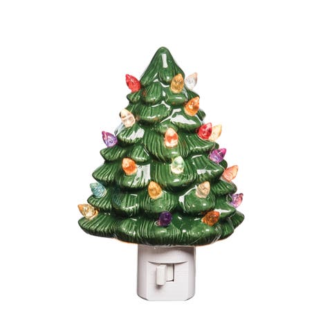 Festive Christmas Tree Plug-In Night Light