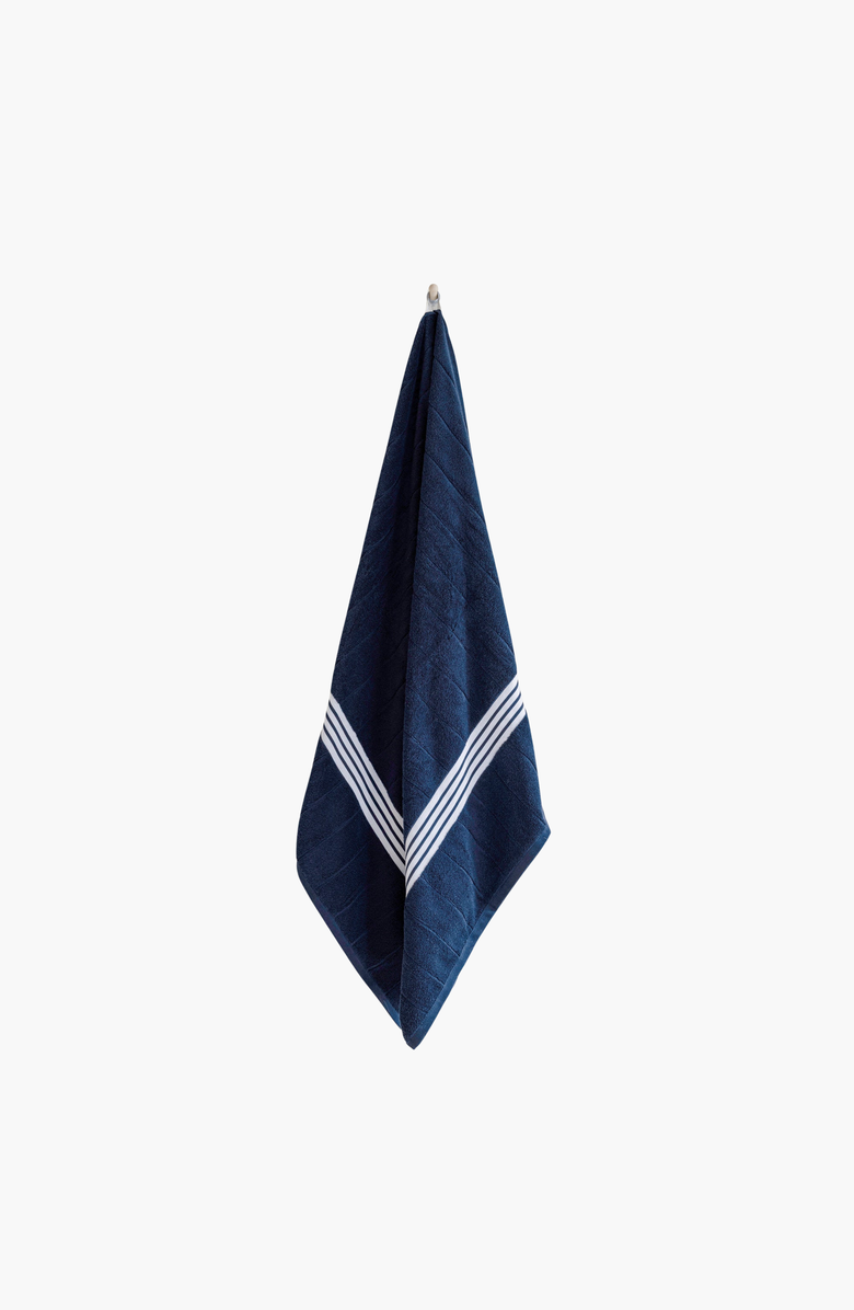 Italic Nautilus 2-Piece Bath Sheet Set, Alternate, color, Navy / White