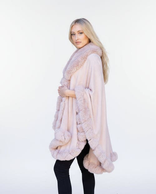 Le Fafo Julia Poncho Cape In Pink