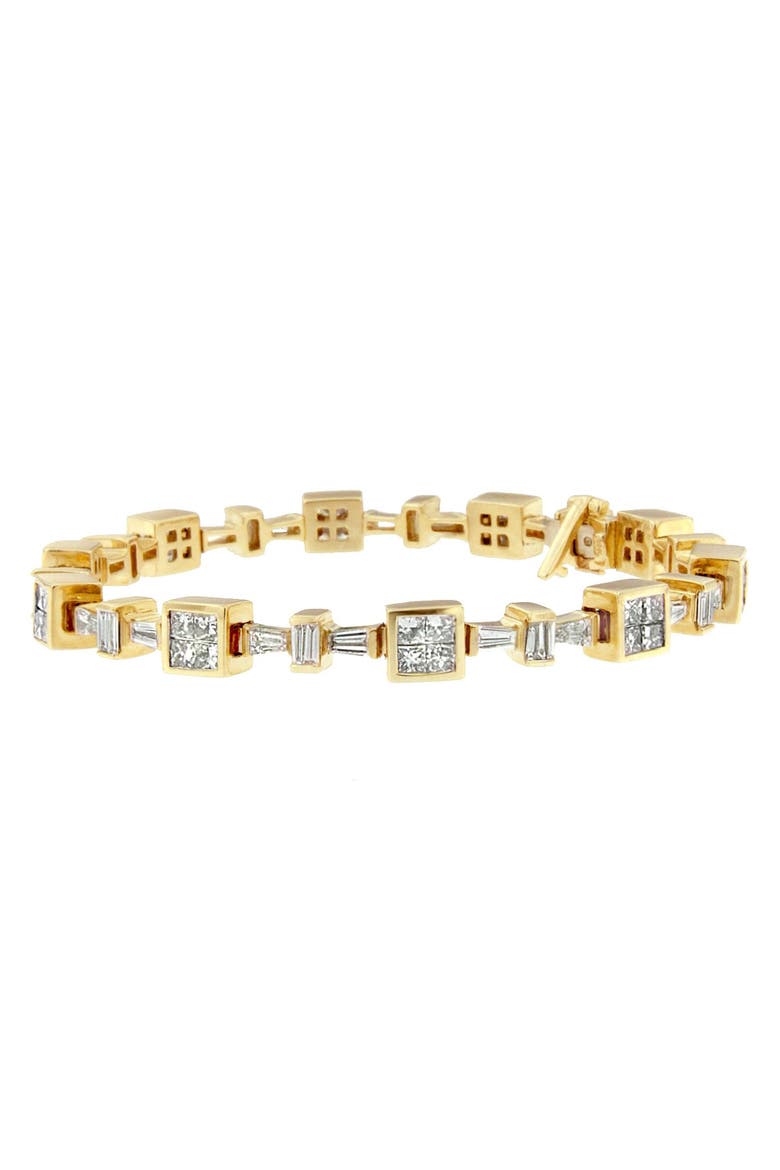 14K Yellow Gold 6 3/4 Cttw Diamond Tennis Bracelet, Alternate, color, Yellow Gold