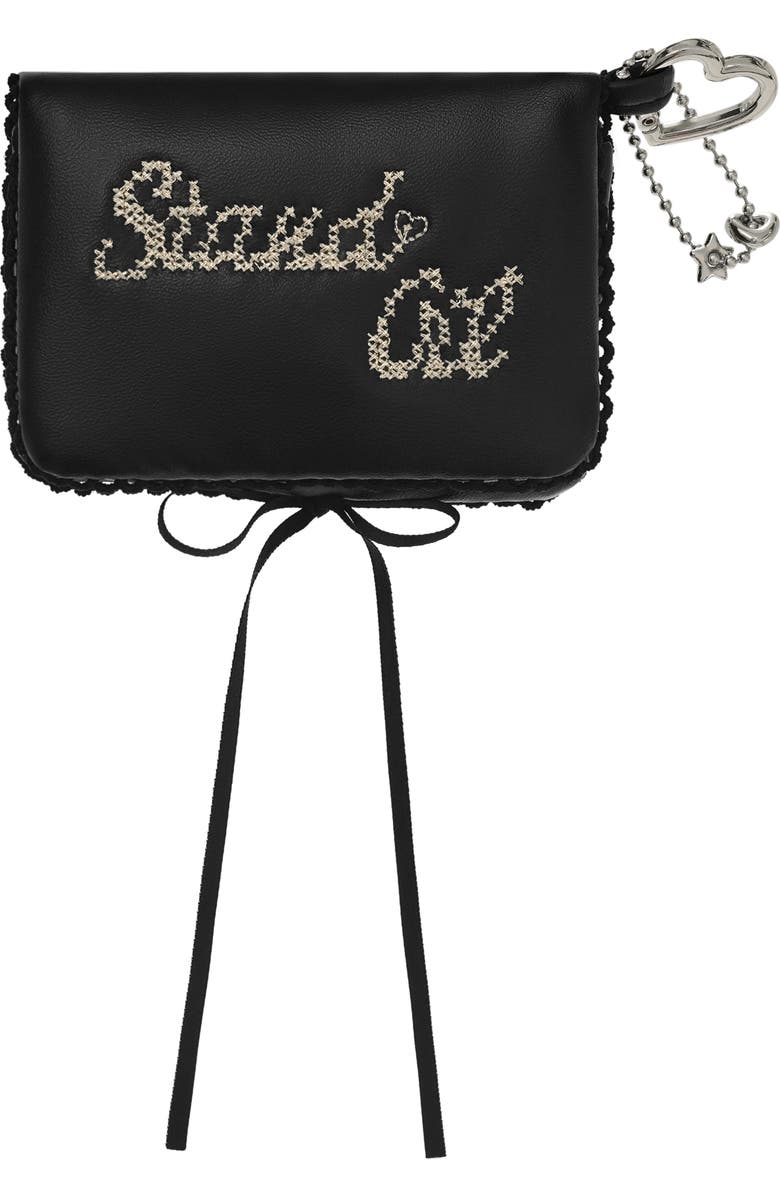 Stand Oil Embroidered Logo Wallet, Main, color,