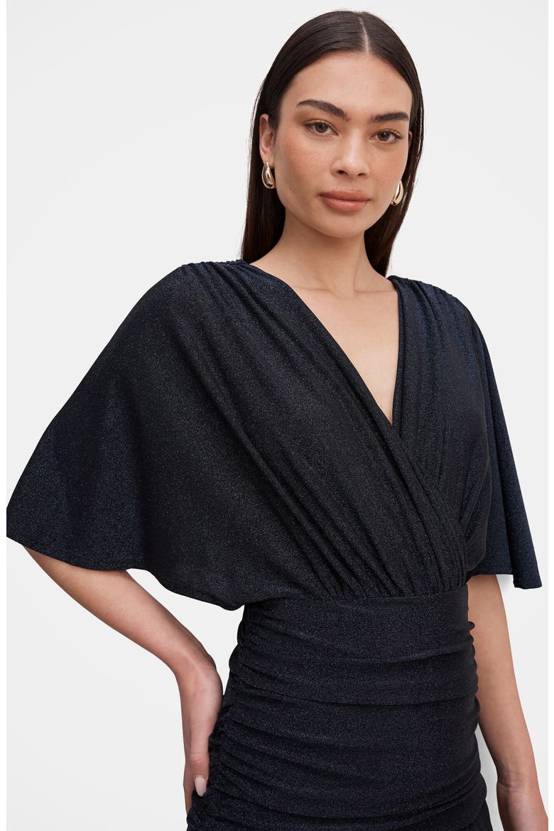 Franca Ruched Maxi Dress, Alternate, color, NAVY