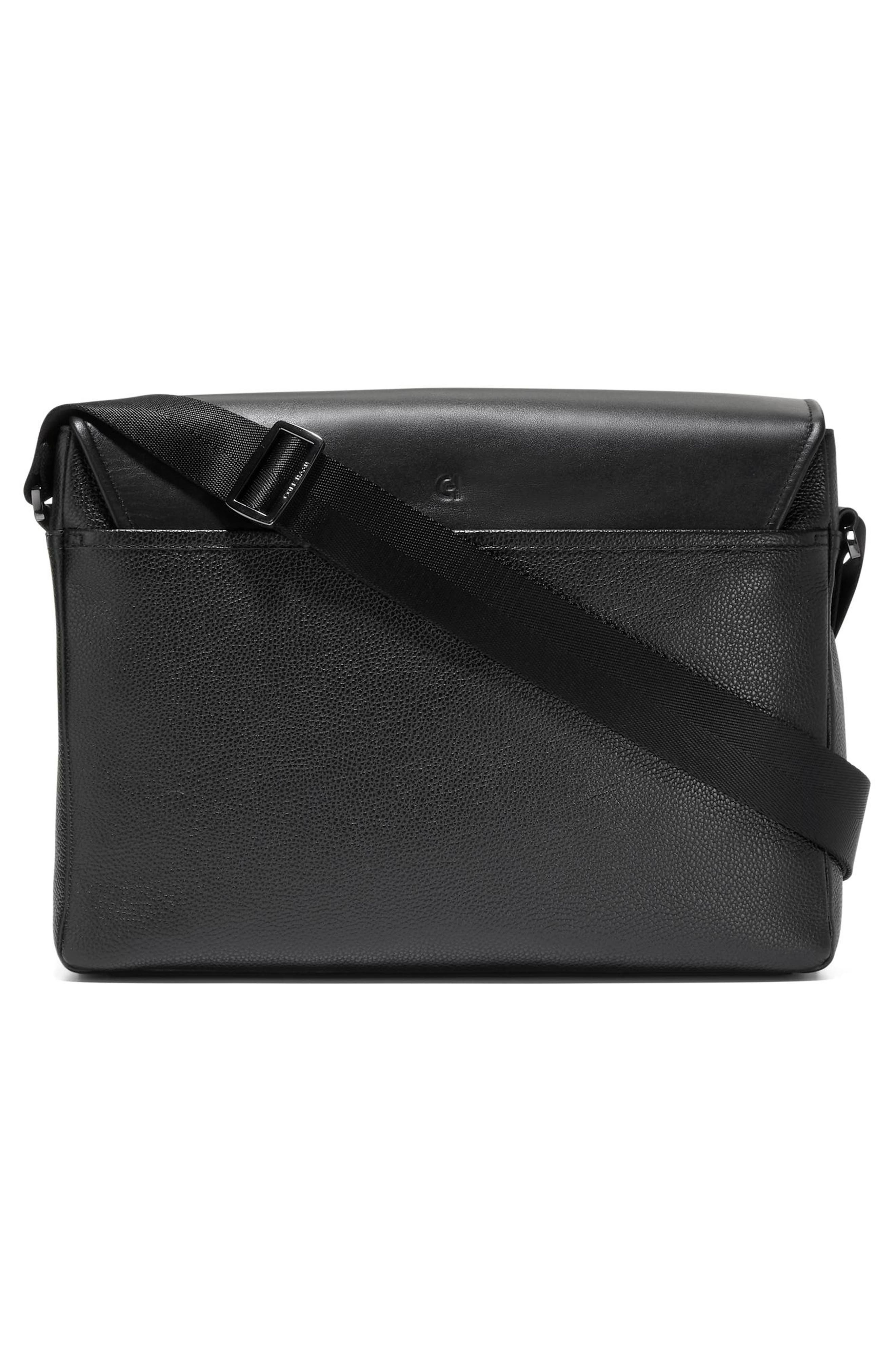 Damon Messenger Bag, Alternate, color, BLACK