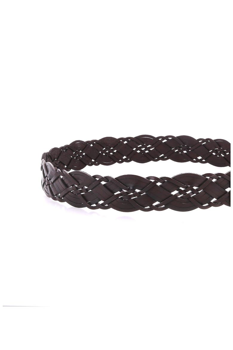 Alder Braided Belt, Alternate, color, Brown