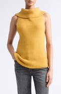 OSSOU Isla Wool Ribbed Turtleneck Tank
