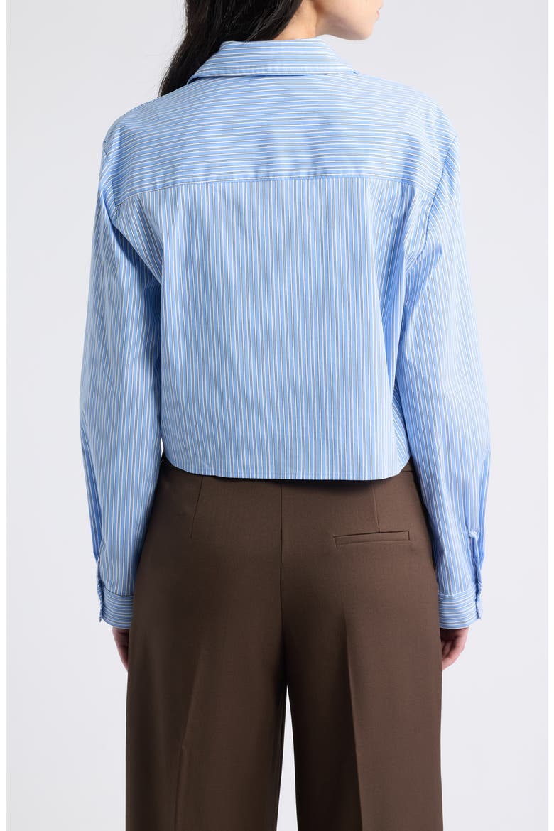 Winger Stripe Zip Top, Alternate, color, STRIPED LIGHT BLUE