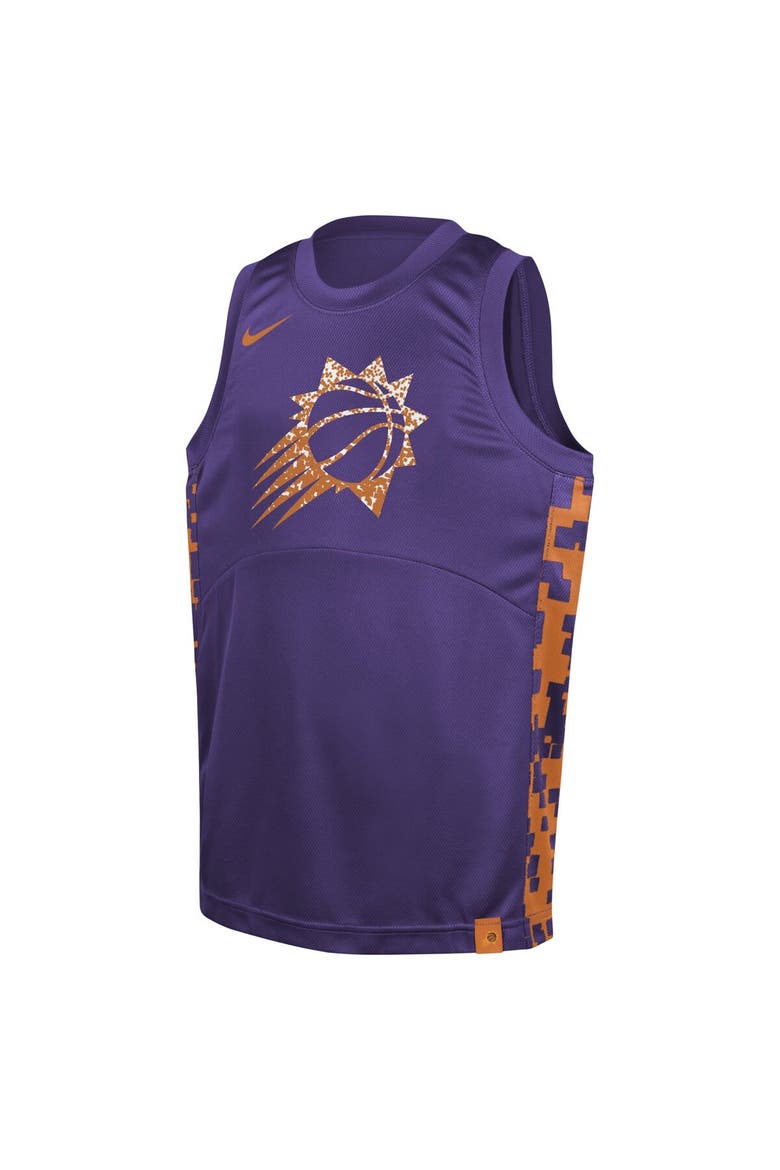 Youth Nike  Purple Phoenix Suns Courtside Starting Five Team Jersey, Alternate, color, Purple