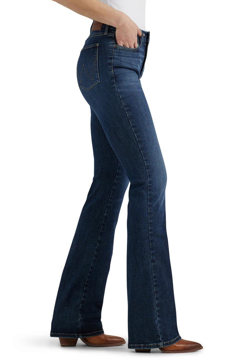 Bespoke High Waist Bootcut Jeans, Alternate, color, LACEY