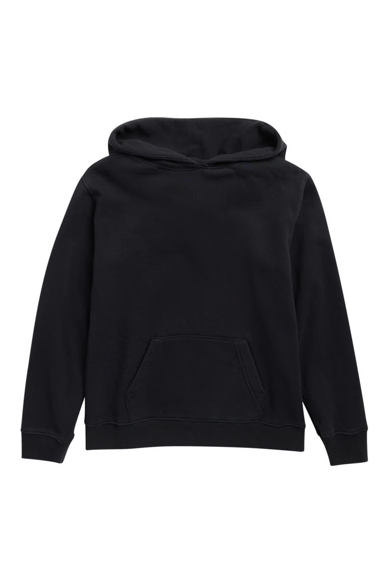 Kids' Core Fleece Hoodie, Main, color, BLACK