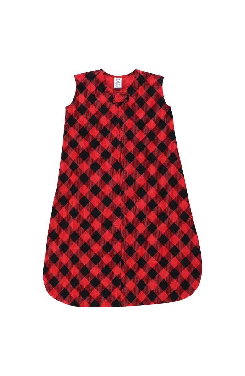 Hudson Baby Thermal Sleeveless Sleeping Bag 2pk, Alternate, color, Buffalo Plaid Leopard