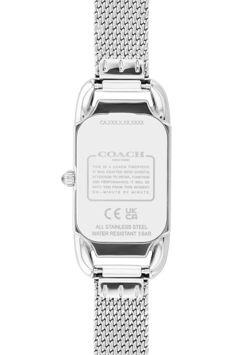 COACH Cadie Mesh Strap Watch, 17mm, Alternate, color, 