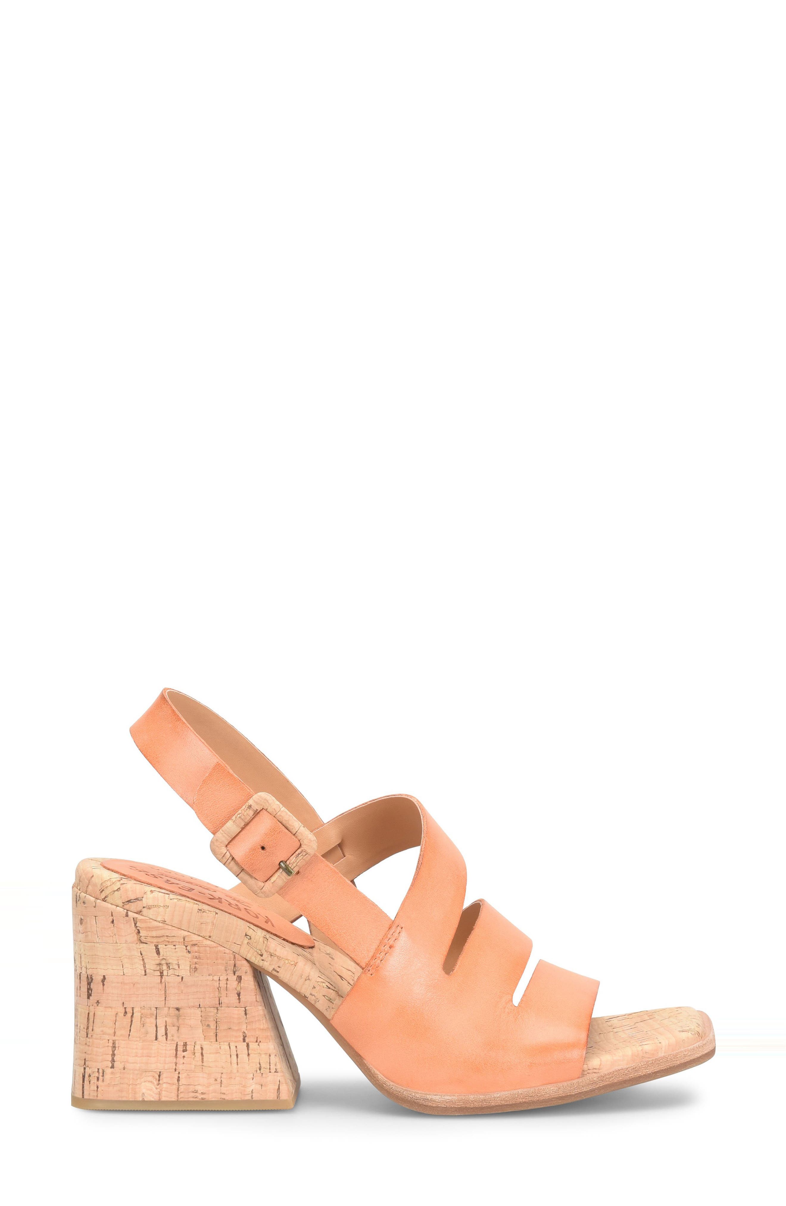 Cate Slingback Sandal, Alternate, color, ORANGE LEATHER