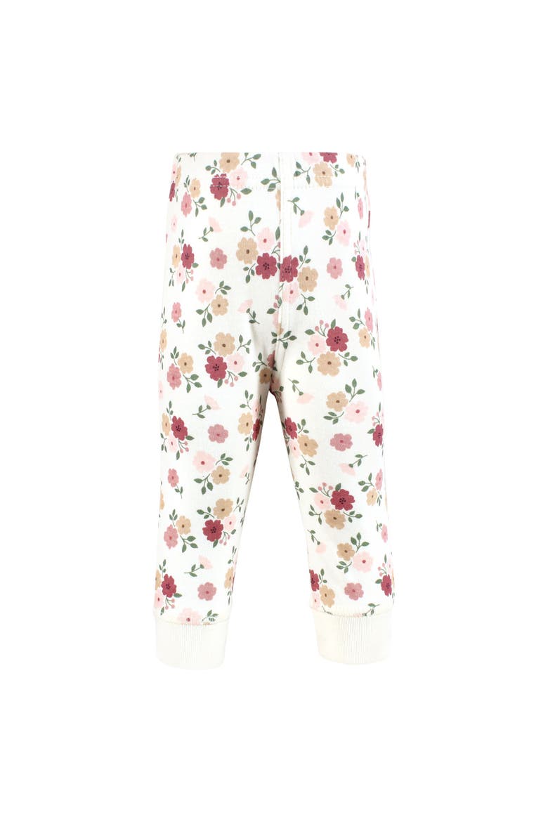 4Pk Collection of Versatile Pants Bottoms, Alternate, color, Mauve Floral Love