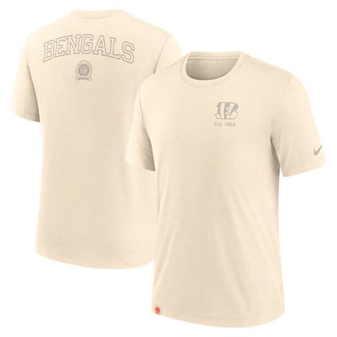 Men's Nike Cream Cincinnati Bengals Glory Tri-Blend T-Shirt