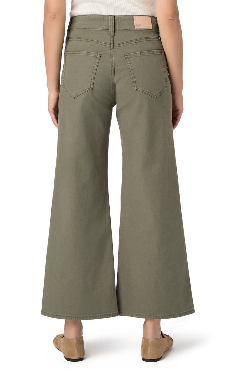PAIGE Ari Drawstring Wide Leg Pants, Alternate, color, Vintage Ivy Green