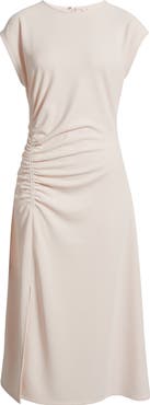 Nordstrom Side Ruched Knit Midi Dress