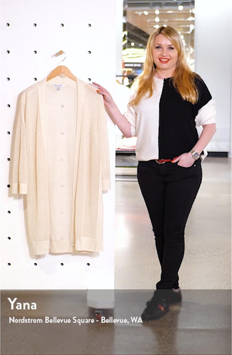 Rhea Shimmer Long Cardigan, sales video thumbnail
