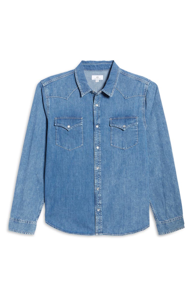 AG Aiden Western Denim Button-Up Shirt, Alternate, color, Vendetta