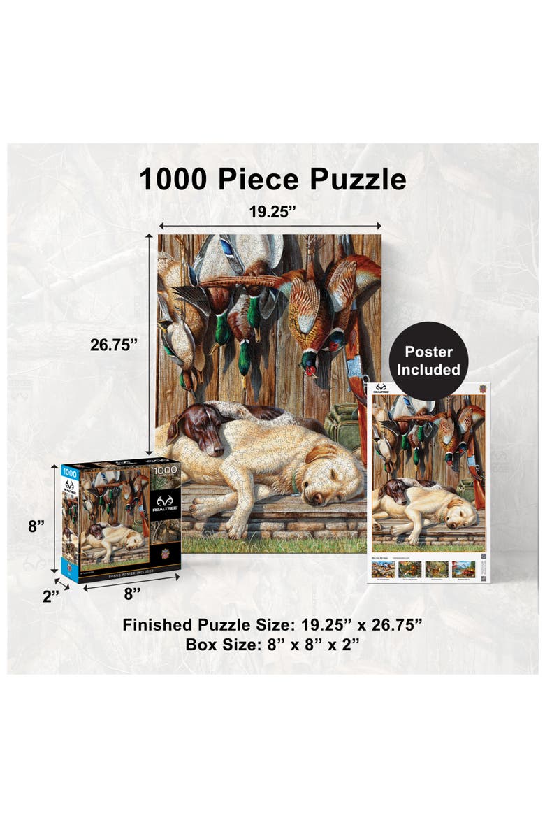 All Tuckered Out 1000 Piece Puzzle, Alternate, color, Multicolor