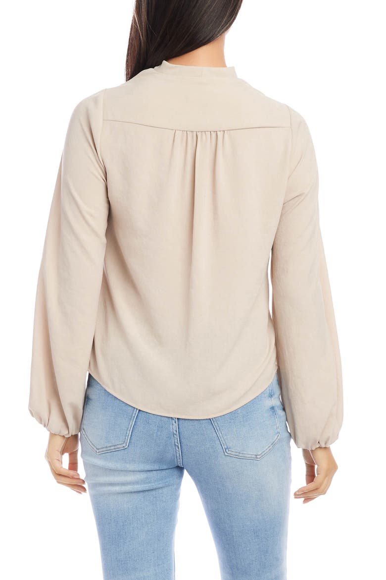 Cowl Neck Top, Alternate, color, KHAKI
