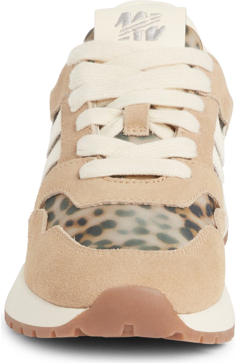 Steve Madden Blume Mixed Media Sneaker, Alternate, color, Leopard Multi