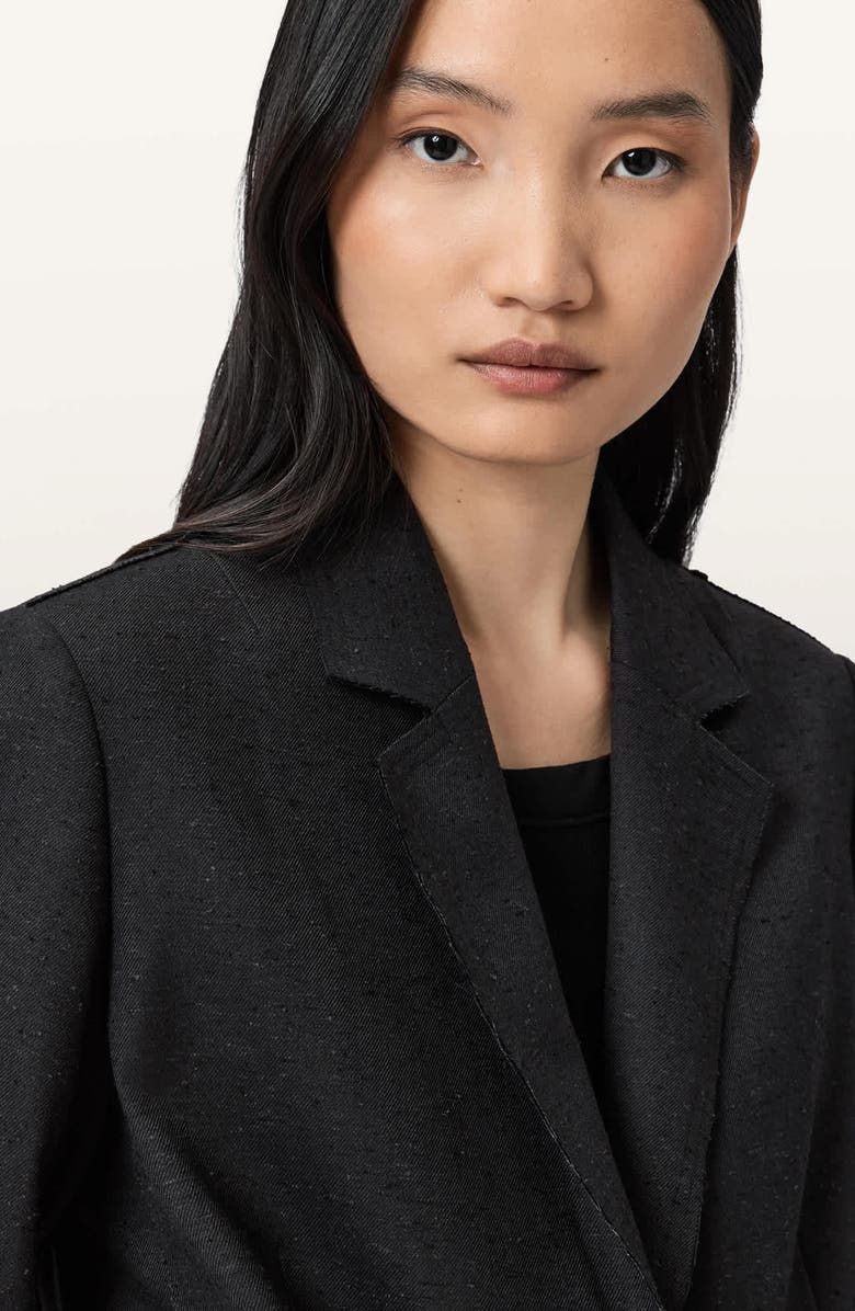 AllSaints Essie Blazer, Alternate, color, Gunmetal Grey