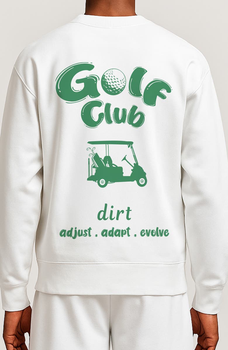 D.RT Golf Par Cotton Crewneck Sweatshirt, Alternate, color, White