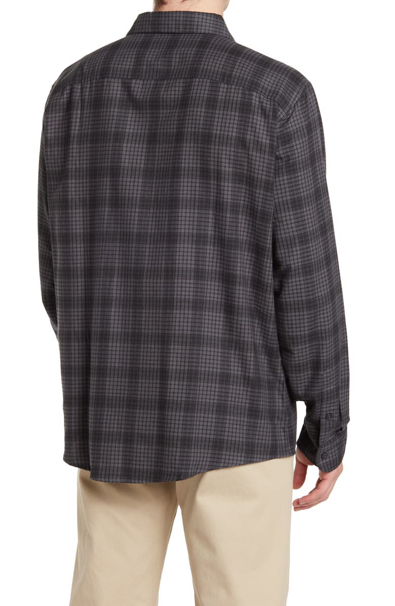Perry Ellis Deco Plaid Flannel Shirt, Alternate, color,