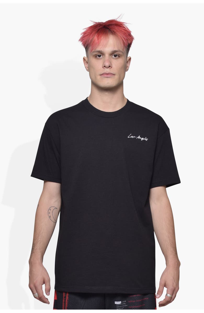 THE CELECT Lost Angeles Tee, Main, color, Black
