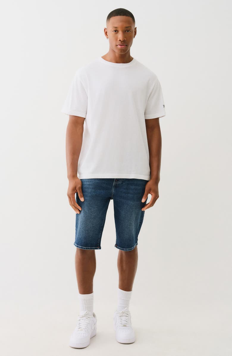 True Religion Ricky Flap Pocket Straight Leg Denim Shorts, Alternate, color, 