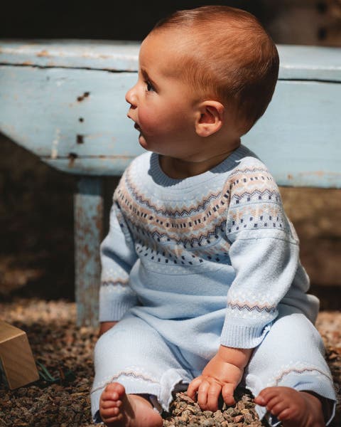 Knitted Jacquard Romper (Baby)