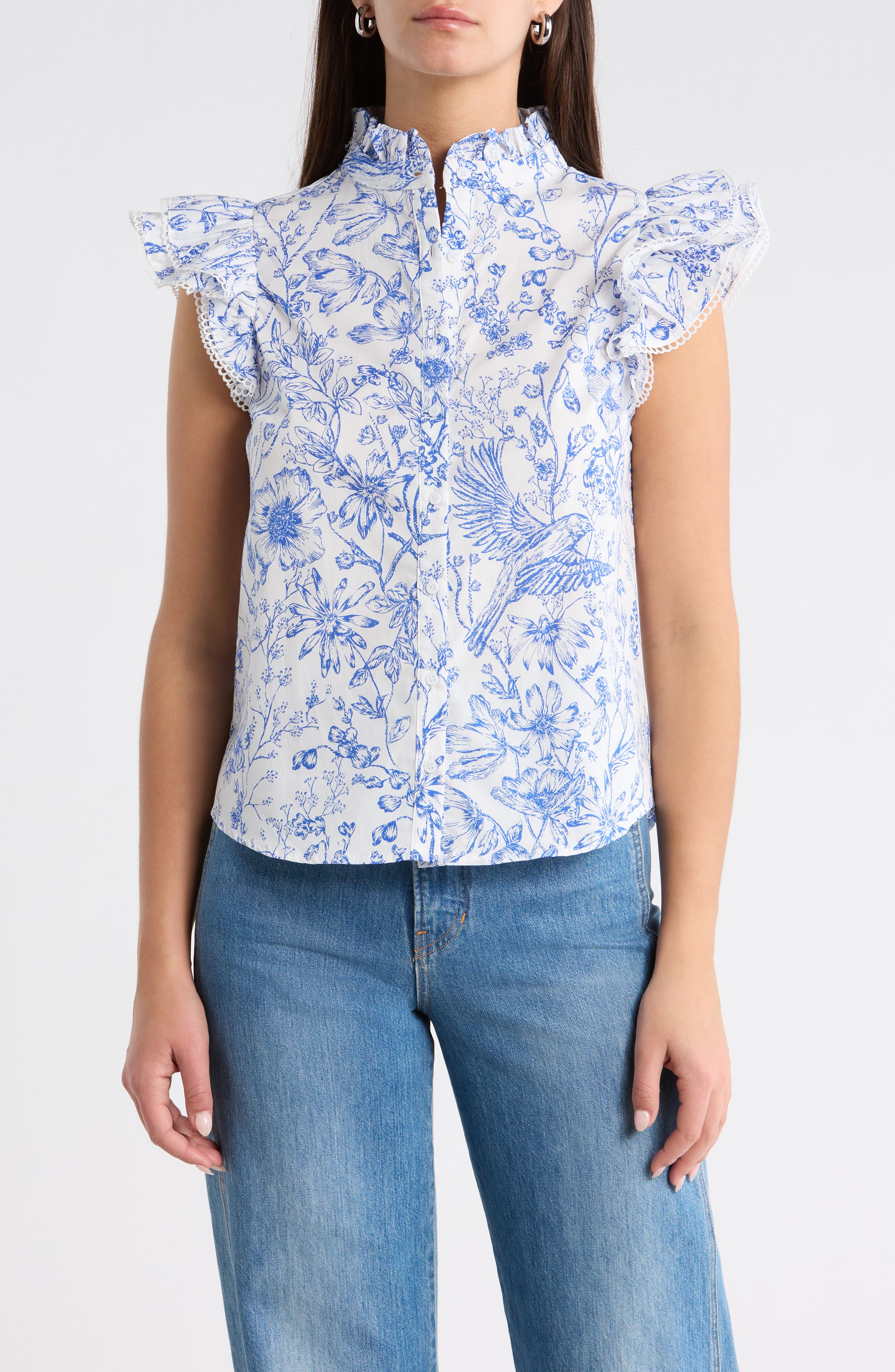 selected BLUE-WHITE