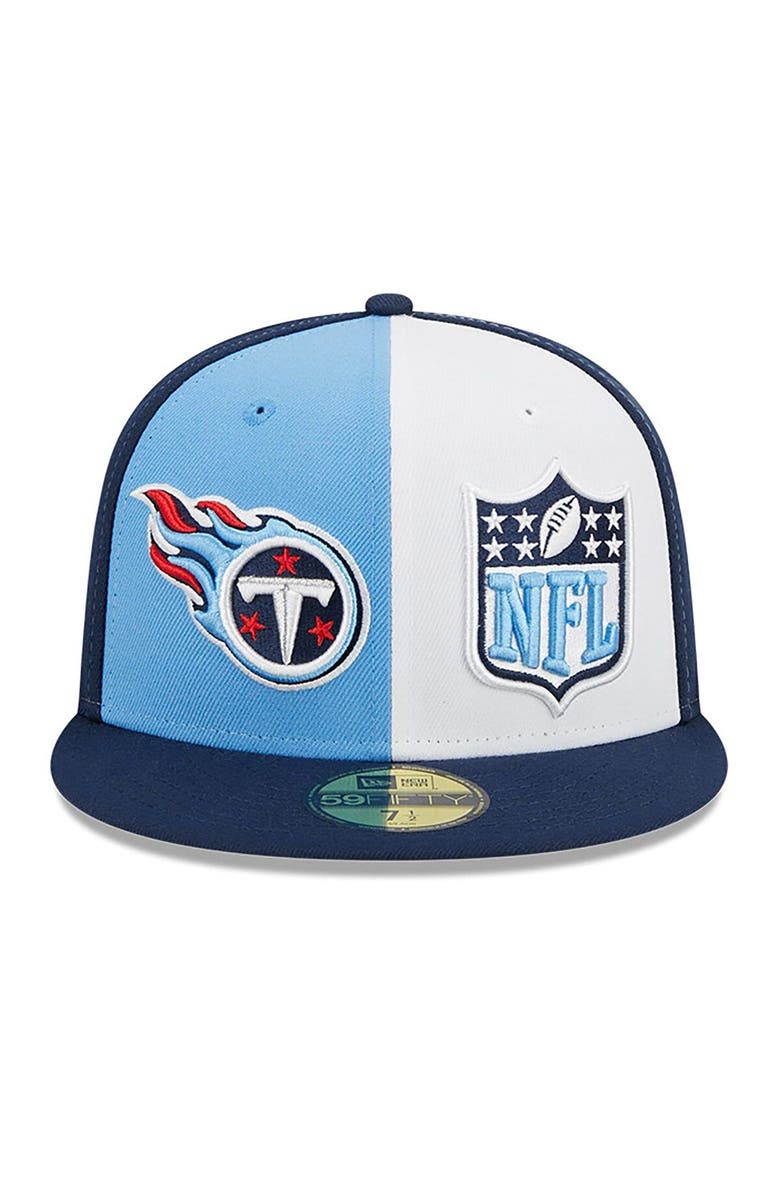 New Era Men's New Era Light Blue/Navy Tennessee Titans 2023 Sideline 59FIFTY Fitted Hat, Alternate, color, Light Blue