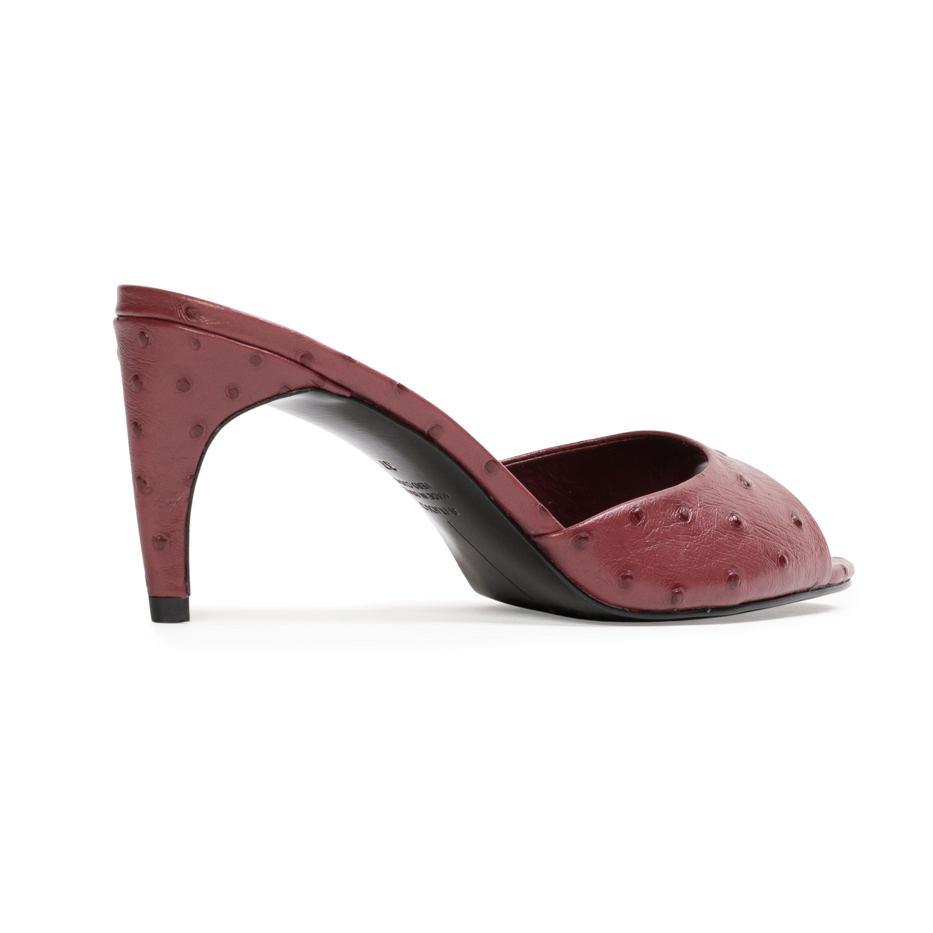 Jazz 70 Sandal, Alternate, color, Ruby Ostrich Leather