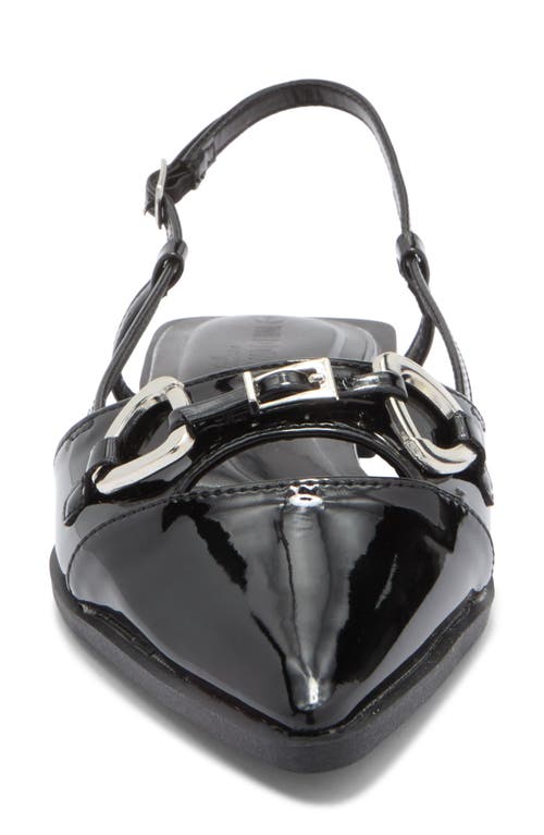 Wild Diva Lounge Astor Slingback Flat In Black