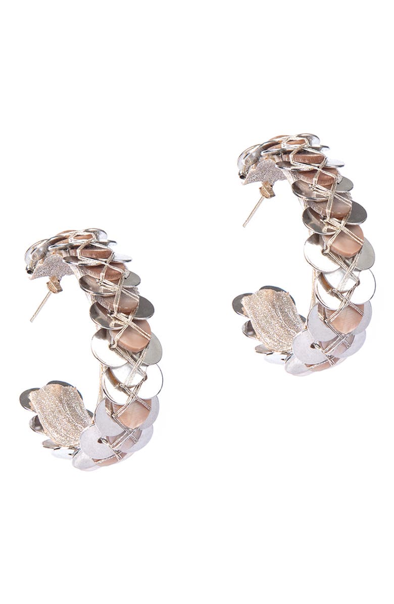 Deepa Gurnani Acacia Hoop Earrings, Main, color, 