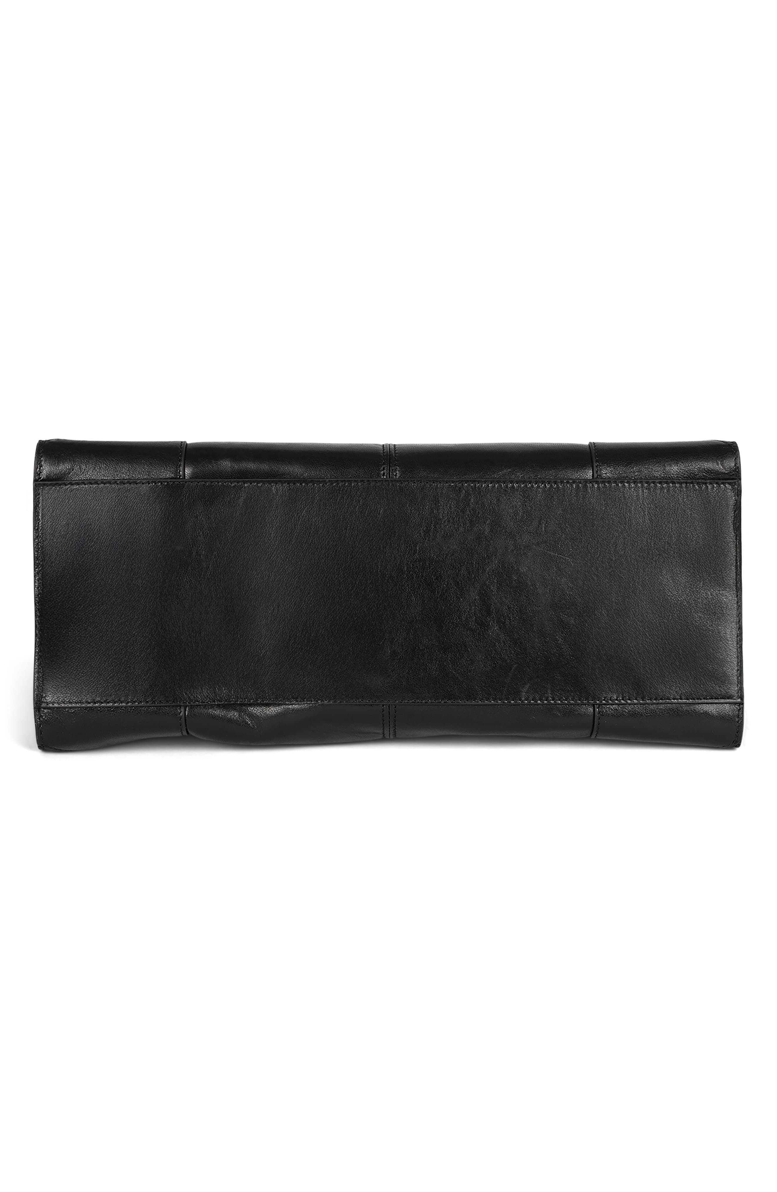 Jeffrey Campbell Palomino Leather Satchel, Alternate, color, Black