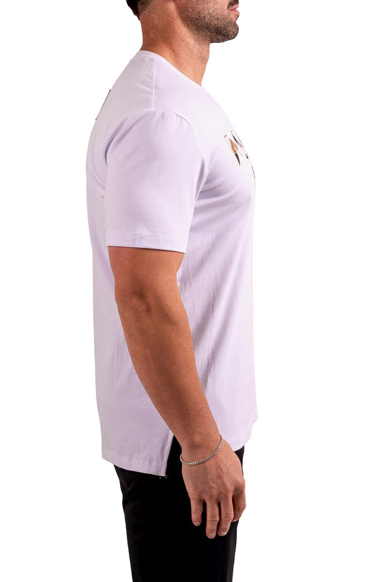 Maceoo Logo Appliqué Graphic T-Shirt, Alternate, color, White