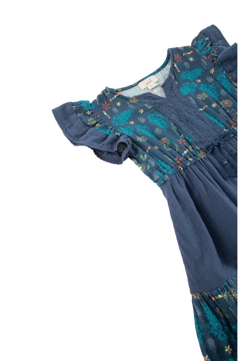 Kids' Flutter Sleeve Gauze Dress, Alternate, color, PRINT