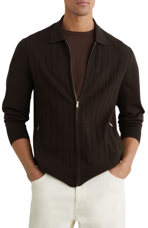 Marsh Wide Rib Zip Cardigan